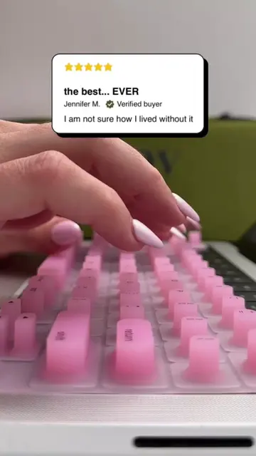 the original long nail keyboard cover - you won’t want to type without it! so ma