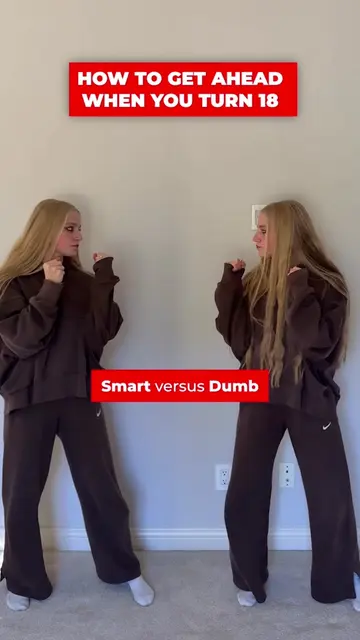 Smart vs. Dumb 18 Year Old 🧠 Follow Ava Your Business and Investing Bestie ✅