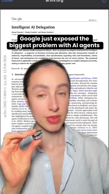 Google DeepMind just published a 42-page paper called Intelligent AI Delegation 