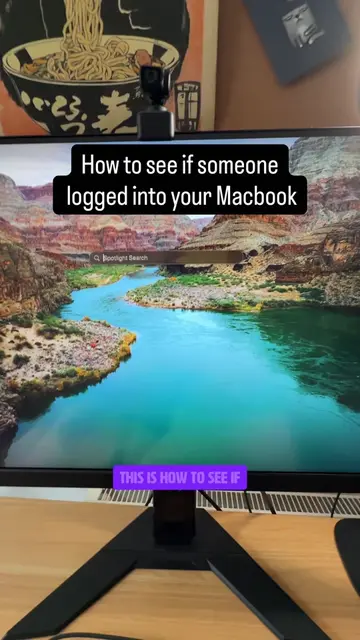 Check if someone logged into your MacBook #cyber #mac