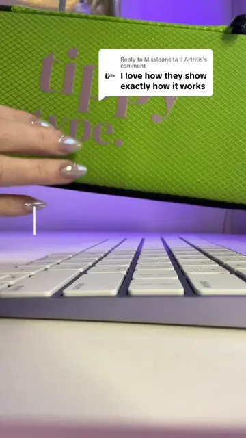 Replying to @Missleoncita || Artritis raised keys give room for long nails and f