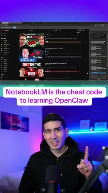 How I learn OpenClaw using notebookLM and Claude For Chrome. #notebooklm #claude
