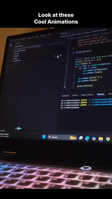 Cool animation trick in vs code  #vscode #vscodeextension #softwareengineer #tip