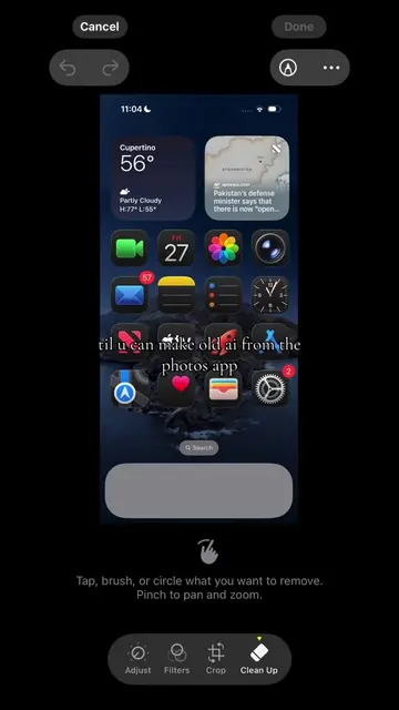 how to make old ai with the photos app (requires iphone 15 pro, 16 base model, m