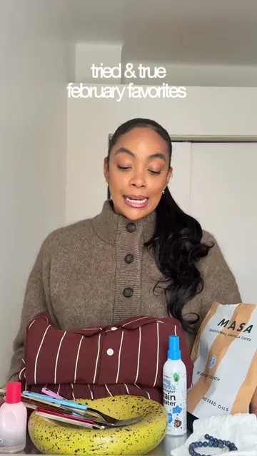let’s chat my tried and true february favorites! 🤎 Sabre paris  @Glossier @Homm