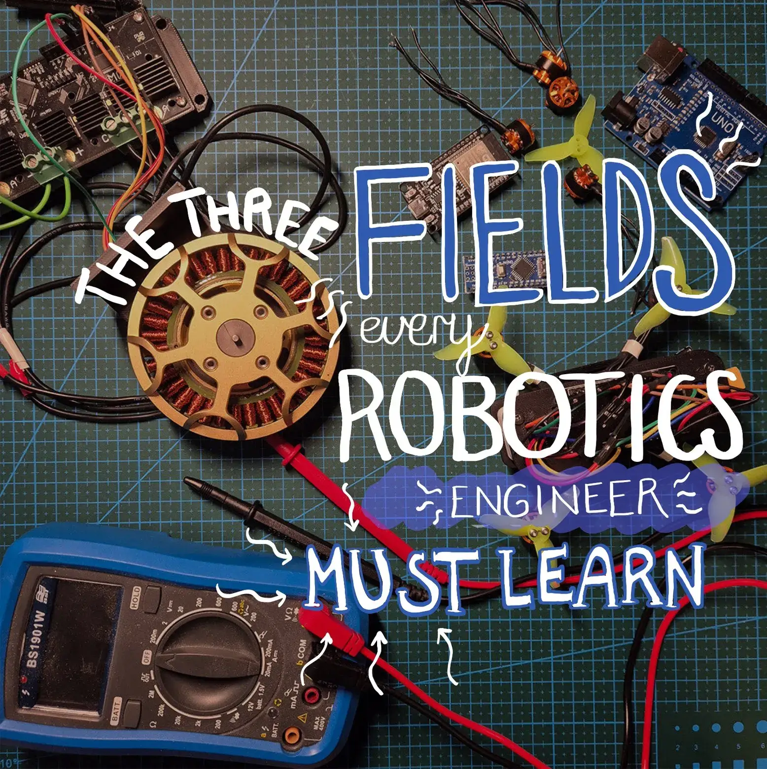 To master robotics means to master these three engineering fields. You need to l
