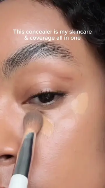 trying out the NEW @ILIA Beauty  skin blur serum concealer — coverage 🫱🏽‍🫲🏾 