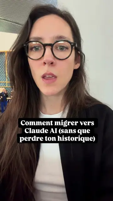 Comment migrer vers Claude AI sans perdre ton historique #claudeai #chatgpt 