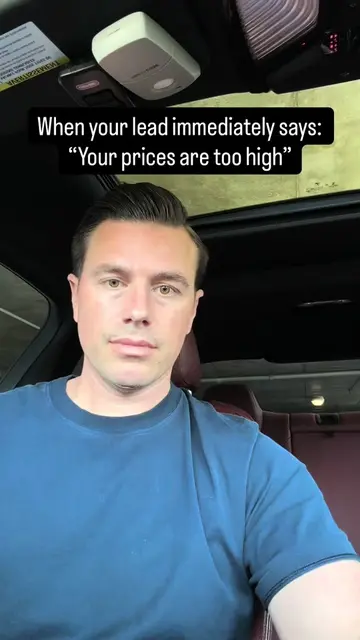 NEVER defend your price. Do this instead. 👇 When an inbound lead objects to you