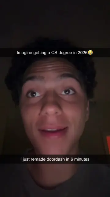 AI takes all the skill out of CS 😭 #cs #vibecoding #computerscience #coding #re