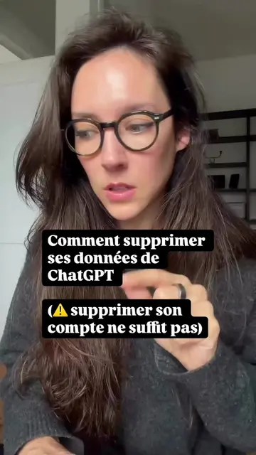 Comment supprimer ses données de ChatGPT (⚠️ supprimer son compte ne suffit pas)