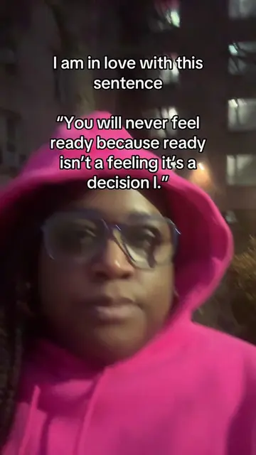 You will never feel ready because ready isn’t a feeling it’s a decision #feeling