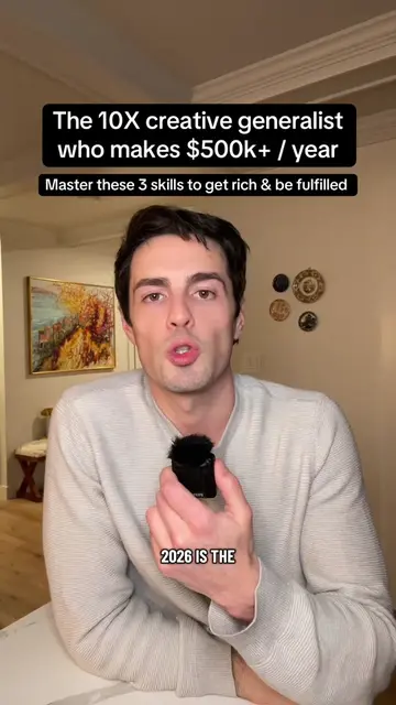 The -0x creative generalist who makes $500k+ / year #creativegeneralist #marketi