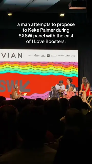 @Keke™ was interrupted by a man attempting to propose at #SXSW: “is this a prank