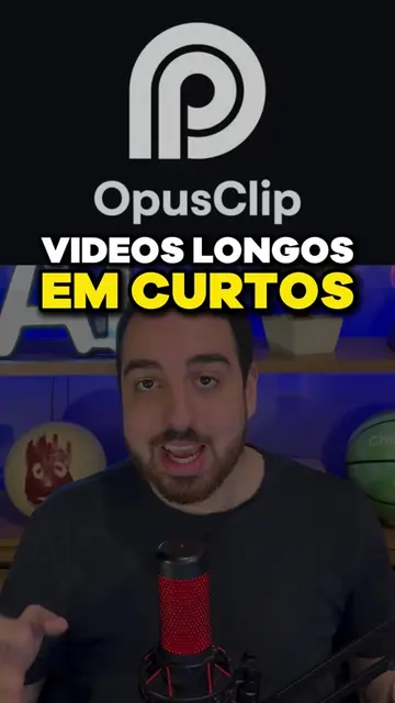 Transformei 1 hora de podcast em 30 cortes virais em 5 minutos 🚀 Conheça o Opus