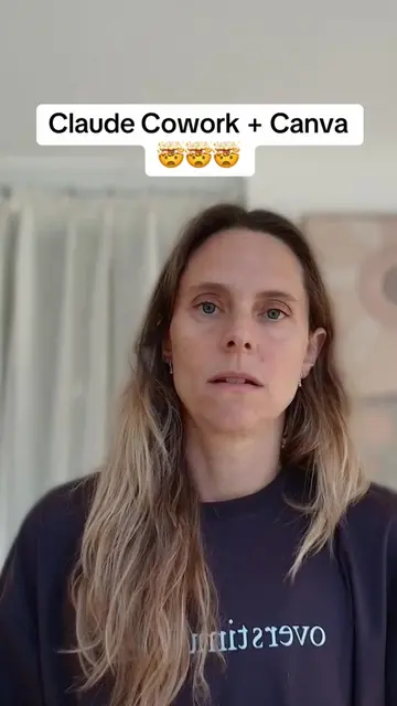 Tried Canva connector in ChatGPT + it was shit?  Watch @Claude  cowork make thes