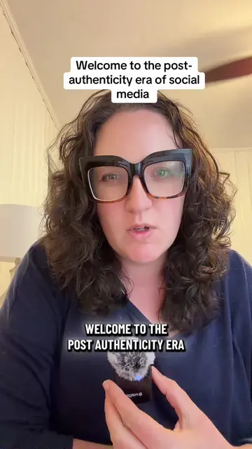 #greenscreen welcome to the post-authenticity era of social media. Authenticity 