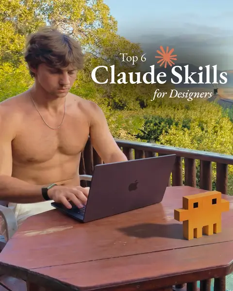 Top 6 Claude Skills for Designers. #claudeai #aifordesigners #designtools #uides