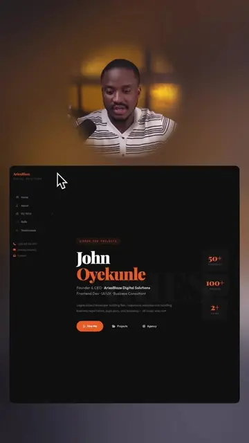 @AriesBlaze || Web  Developer portfolio website looks so cool. If you want me to