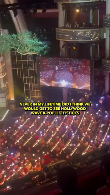Never in my lifetime did I think we'd get to this moment. K-pop lightsticks lit 
