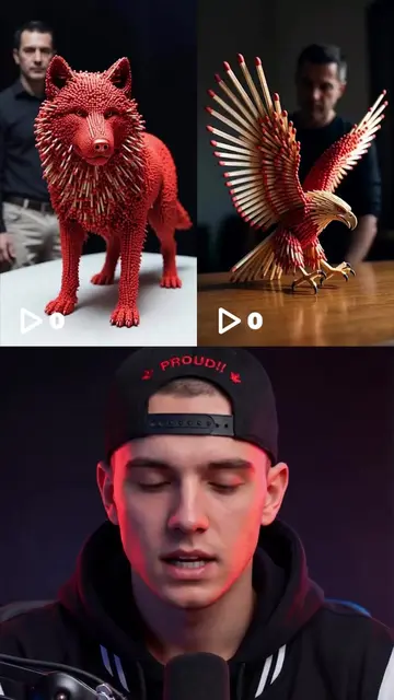 How To Make Burning Matchstick Sculptures Videos #aitools #ai