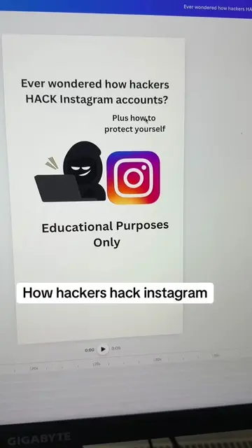 How hackers hack instagram and how to protect yourself! #cyber