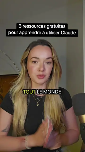 3 ressources gratuites pour apprendre à utiliser Claude 1. Anthropic Academy 2. 