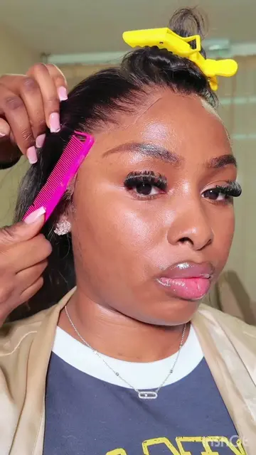Come and do my hair w me: birthday install edition - Frontal ponytail. By @KENT 
