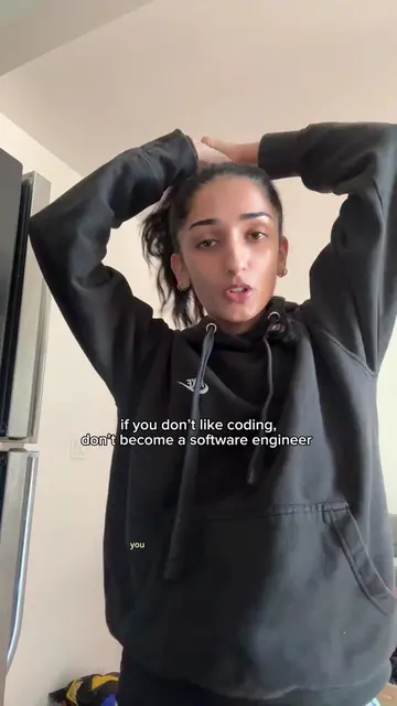 don’t become a software engineer if you don’t like coding 😭 #softwareengineer #