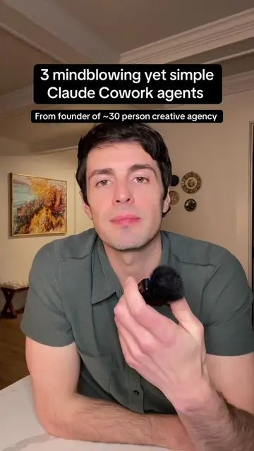 3 mindblowing yet simple Claude Cowork agents #claude #claudecowork #aiworkflow