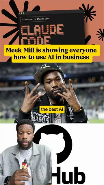 @Meek Mill is showing us how to scale with AI!  My boy has unlocked his @Claude 