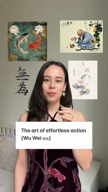 Wu Wei is about effortless action and not forcing things that feel strained or u