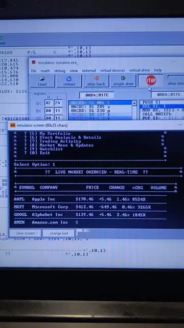 Stock Chart in Assembly Language 🤖  . . . . #developer #codingforkids #codingti