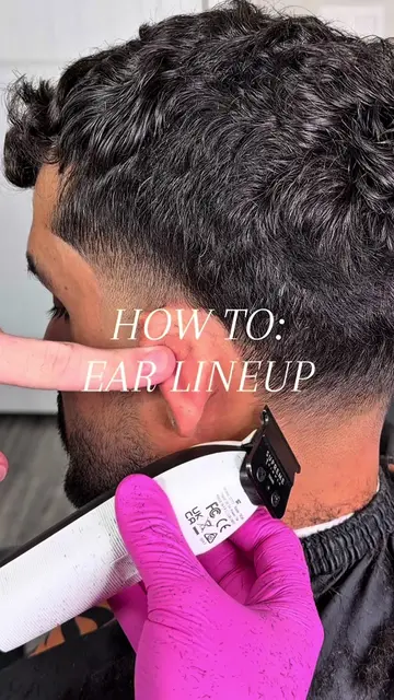 💈Ear lineup tutorial📍SAN ANTONIO, TX #barbertutorial #sanantoniobarber #haircu