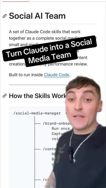 This Claude Code setup gives you a full AI social media system: – brand onboardi