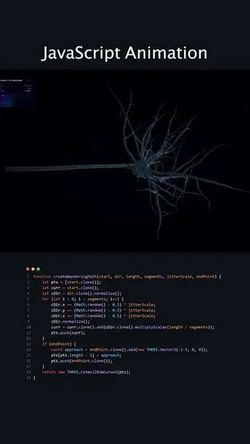 Neural Synapse Simulation Using JavaScript! #javascript #htmlcss #programmingtip