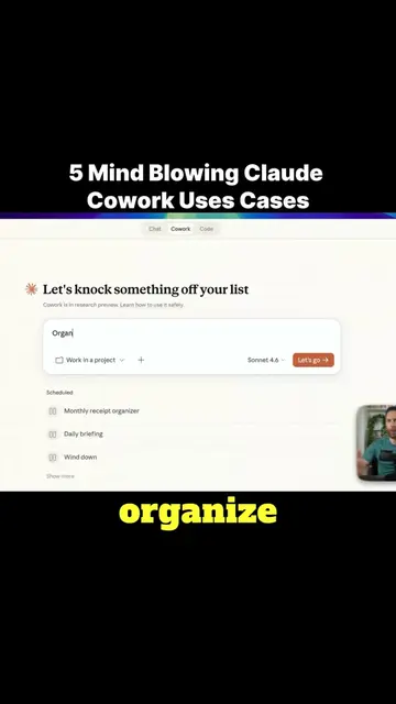 5 Mind Blowing Claude Cowork Uses Cases! Part 1 #claudeai#aiproductivity#workflo