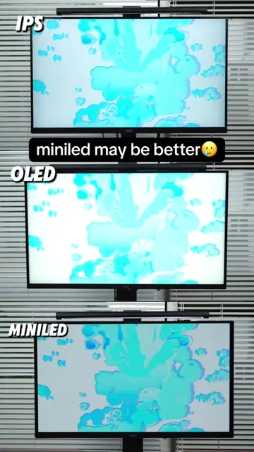 Test of IPS OLED MINILED, which one you think is better🥲#techtok #pc #oled #gam