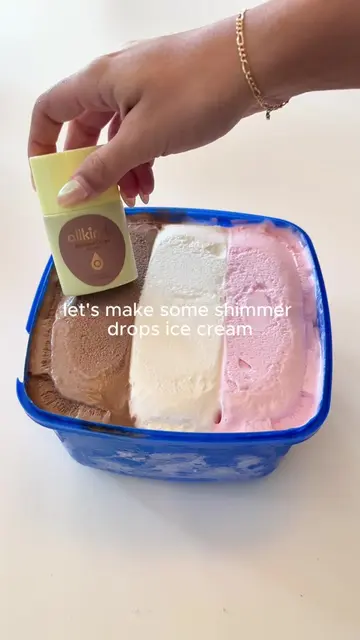 shimmer drops ice cream anyone? 🍦 🤭   #allkinds #bathandbody #icecream #glowdr