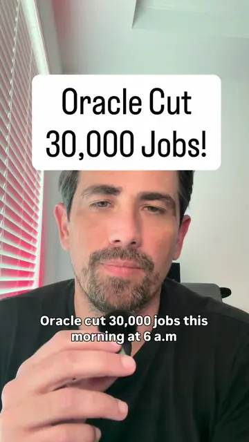 Oracle cut 30,000 jobs this morning to replace a large number of their human wor