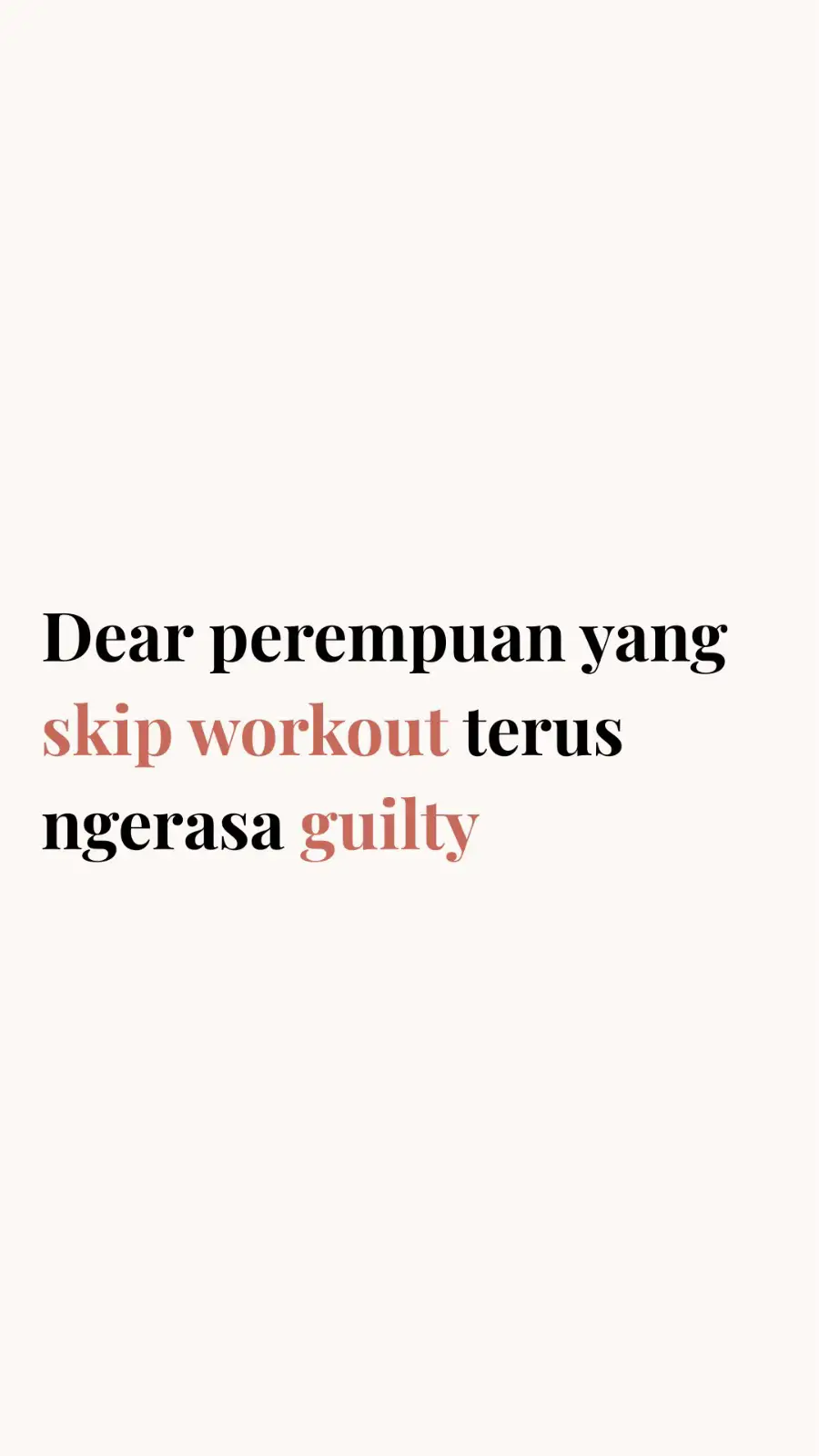 Kamu bukan malas. Kamu cuma dikasih workout yang salah di waktu yang salah. Rasa