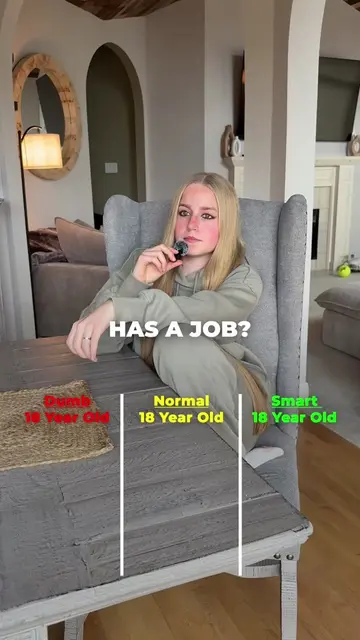 Dumb 18 Year Old vs. Normal 18 Year Old vs. Smart 18 Year Old  Follow for more b