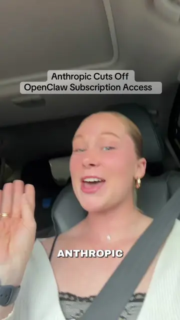 Anthropic is cutting off subscription access to OpenClaw 💔 🦞  #ai #openclaw #o