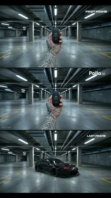 Easy way to make this viral keys-to-car transition using @Pollo AI_Official 🔥 l