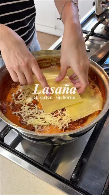 LASAÑA EN SARTÉN EN 20 MIN 🔥 Probé esta versión y no vuelvo más al horno queda 