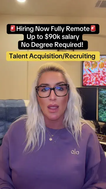 This is actually how people break into recruiting 👀 Remote + high pay + not cra