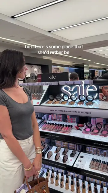 making sure the @Saie display is perfect for the @sephora sale 💜 #saiebeauty #s