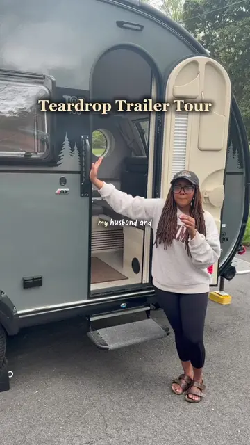 She’s small but she’s ours 🥹🏕️ #rvlife #campinglife #rvcamping #teardroptraile