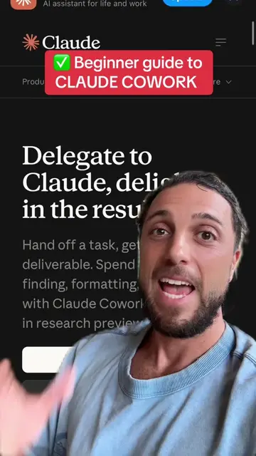 Beginner guide to CLAUDE cowork  #aiagent #chatgpt #claudecowork #claudeai 