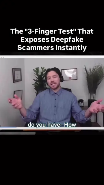 The three finger test that exposes scammers instantly  #cybersecurity #scam #dee